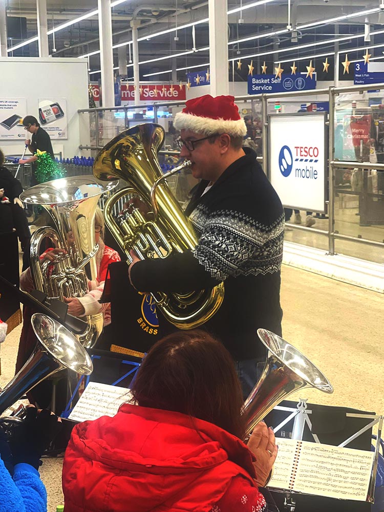 Caroling at Tesco Beverley By Caroline